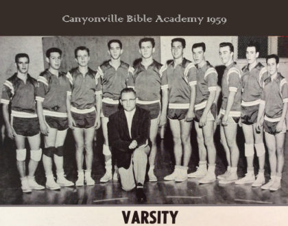 Canyonville Bible Academy senior Dick Sterling